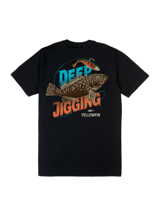 Camisa Yellowfin Deep Jigging Preta
