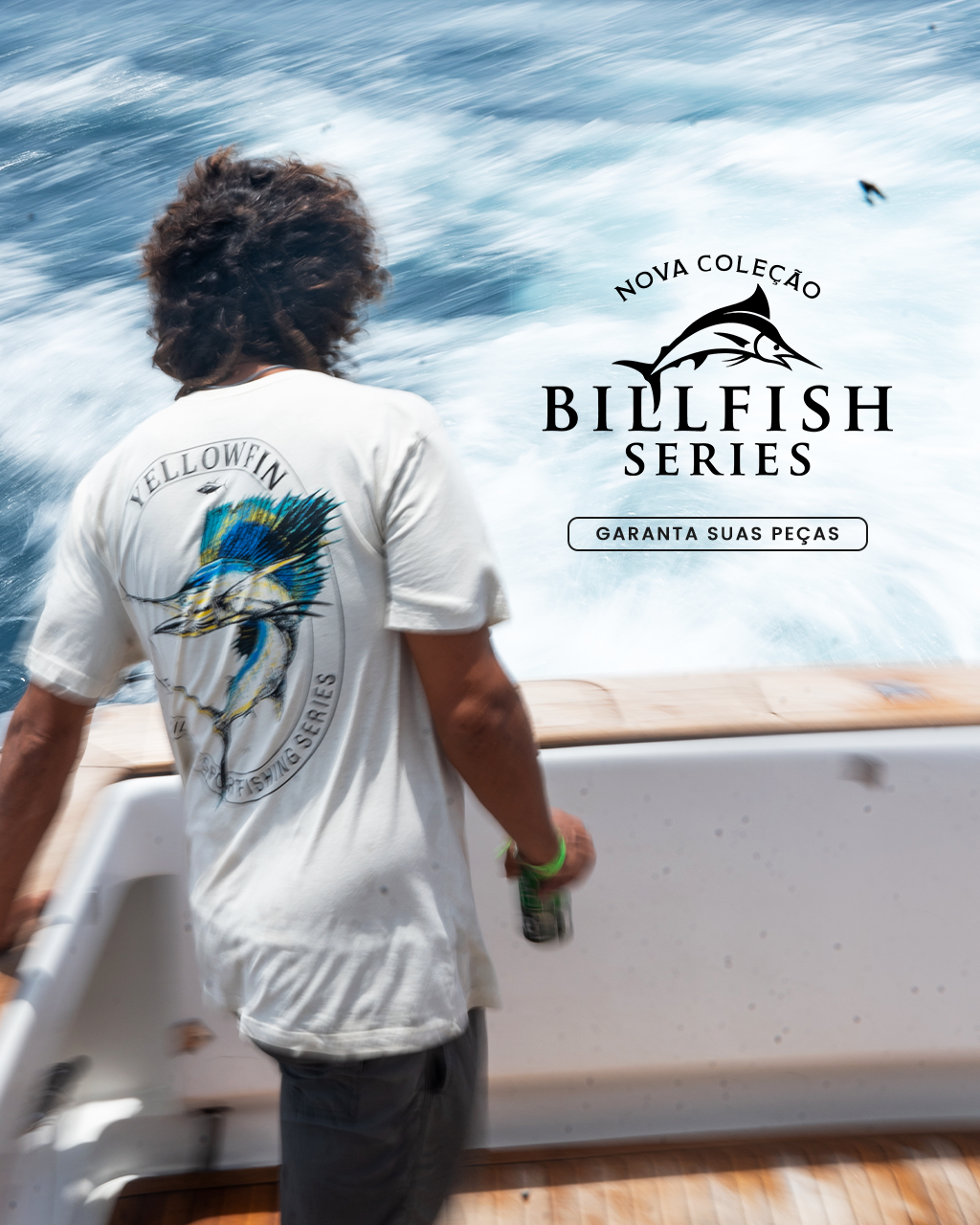 Camisa Yellowfin Fishing Series Off White