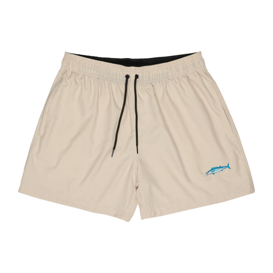 Short Yellowfin Liso com Elástico KHAKI Wahoo