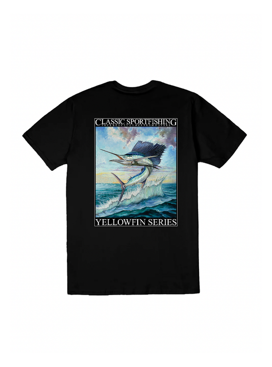 Camisa Yellowfin Classic DTF Preta PIMA