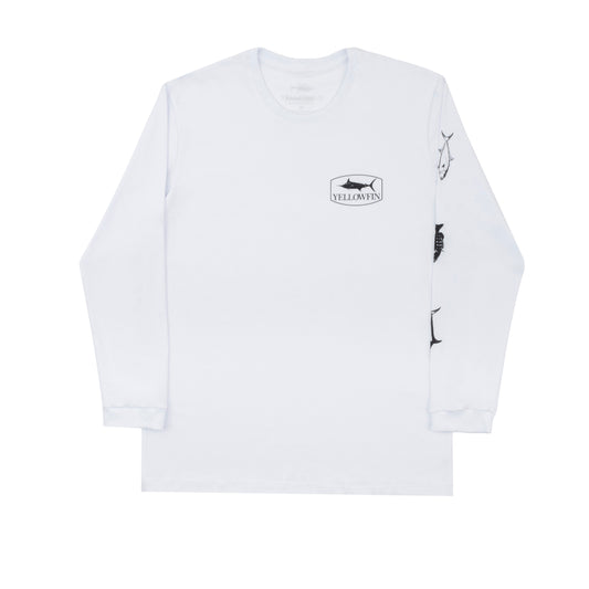 Camisa Yellowfin Manga Longa Marlim Branco