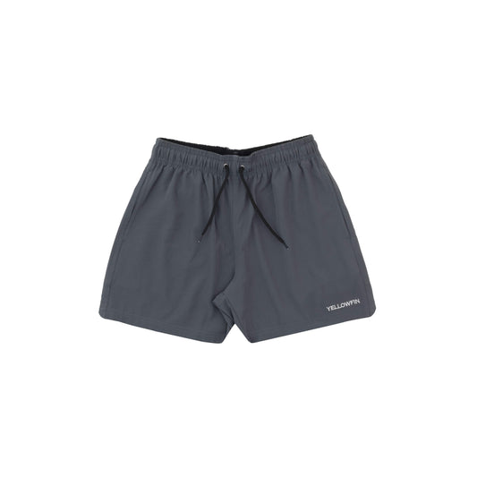 Short Yellowfin Liso com Elástico Cinza